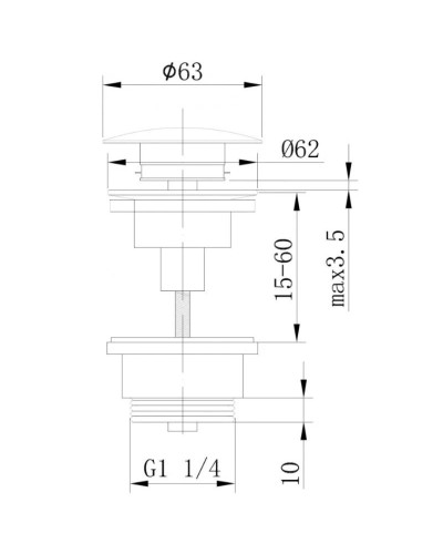 Донный клапан Abber AF0011B