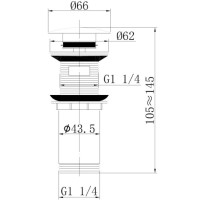 Донный клапан Abber AF0010RG