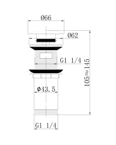 Донный клапан Abber AF0010RG