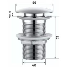 Донный клапан без перелива GID Ch100