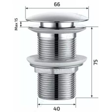 Донный клапан без перелива GID Ch100