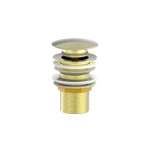 Донный клапан для раковины WONZON & WOGHAND, Брашированное золото (WW-88SS02-BG)