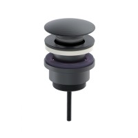 Донный клапан для раковины WONZON & WOGHAND, Темный графит (WW-88SS07-BGM)