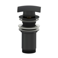 Донный клапан для раковины WONZON & WOGHAND, Черный матовый (WW-88SS08-MB)