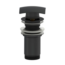 Донный клапан для раковины WONZON & WOGHAND, Черный матовый (WW-88SS08-MB)