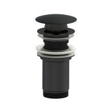 Донный клапан для раковины WONZON & WOGHAND, Черный матовый (WW-88SS09-MB)