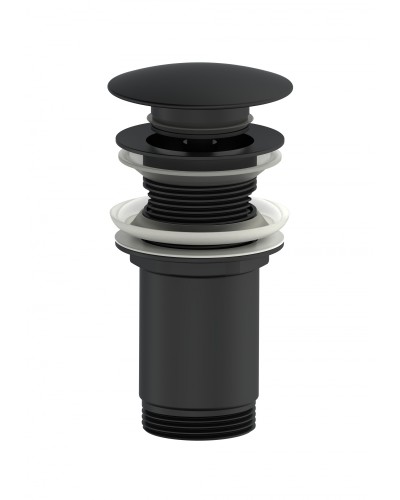 Донный клапан для раковины WONZON & WOGHAND, Черный матовый (WW-88SS09-MB)