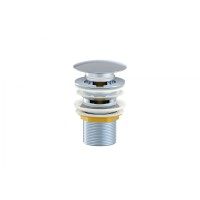 Донный клапан для раковины с переливом WONZON & WOGHAND, Хром (WW-88SS01-CR)