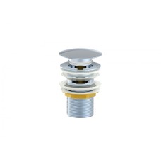 Донный клапан для раковины с переливом WONZON & WOGHAND, Хром (WW-88SS01-CR)