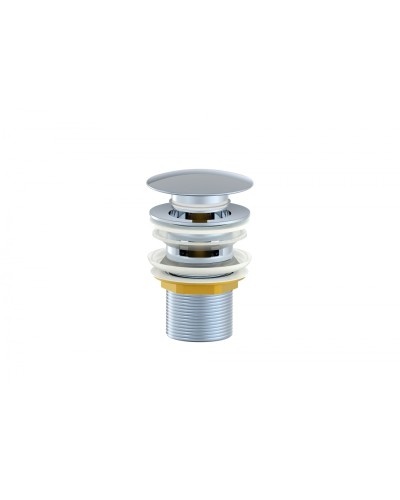 Донный клапан для раковины с переливом WONZON & WOGHAND, Хром (WW-88SS01-CR)