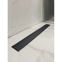 Душевой трап (лоток) AltroBagno Beni aggiuntivi AltroBagnoFD071214NeOp 80 см, с решеткой, 2 в 1 под плитку, черный матовый