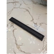 Душевой трап (лоток) AltroBagno Beni aggiuntivi AltroBagnoFD071214NeOp 80 см, с решеткой, 2 в 1 под плитку, черный матовый