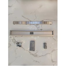 Душевой трап (лоток) AltroBagno Beni aggiuntivi AltroBagnoFD071213Cr 80 см, с решеткой, 2 в 1 под плитку, нержавеющая сталь