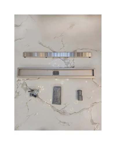 Душевой трап (лоток) AltroBagno Beni aggiuntivi AltroBagnoFD071213Cr 80 см, с решеткой, 2 в 1 под плитку, нержавеющая сталь