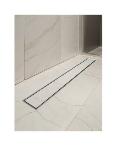 Душевой трап (лоток) AltroBagno Beni aggiuntivi AltroBagnoFD071213Cr 80 см, с решеткой, 2 в 1 под плитку, нержавеющая сталь