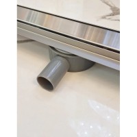 Душевой трап (лоток) AltroBagno Beni aggiuntivi AltroBagnoFD071213Cr 80 см, с решеткой, 2 в 1 под плитку, нержавеющая сталь