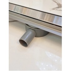 Душевой трап (лоток) AltroBagno Beni aggiuntivi AltroBagnoFD071213Cr 80 см, с решеткой, 2 в 1 под плитку, нержавеющая сталь