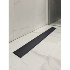 Душевой трап (лоток) AltroBagno Beni aggiuntivi AltroBagnoFD071211NeOp 70 см, с решеткой, 2 в 1 под плитку, черный матовый