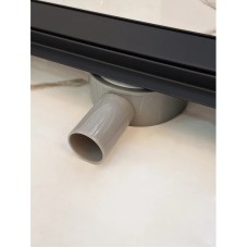 Душевой трап (лоток) AltroBagno Beni aggiuntivi AltroBagnoFD071211NeOp 70 см, с решеткой, 2 в 1 под плитку, черный матовый