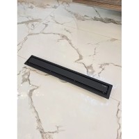 Душевой трап (лоток) AltroBagno Beni aggiuntivi AltroBagnoFD071211NeOp 70 см, с решеткой, 2 в 1 под плитку, черный матовый