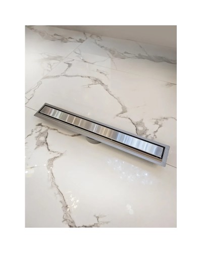 Душевой трап (лоток) AltroBagno Beni aggiuntivi AltroBagnoFD071210Cr 70 см, с решеткой, 2 в 1 под плитку, нержавеющая сталь