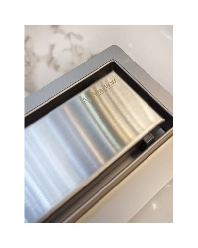 Душевой трап (лоток) AltroBagno Beni aggiuntivi AltroBagnoFD071210Cr 70 см, с решеткой, 2 в 1 под плитку, нержавеющая сталь