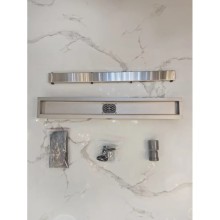 Душевой трап (лоток) AltroBagno Beni aggiuntivi AltroBagnoFD071210Cr 70 см, с решеткой, 2 в 1 под плитку, нержавеющая сталь