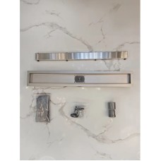 Душевой трап (лоток) AltroBagno Beni aggiuntivi AltroBagnoFD071210Cr 70 см, с решеткой, 2 в 1 под плитку, нержавеющая сталь