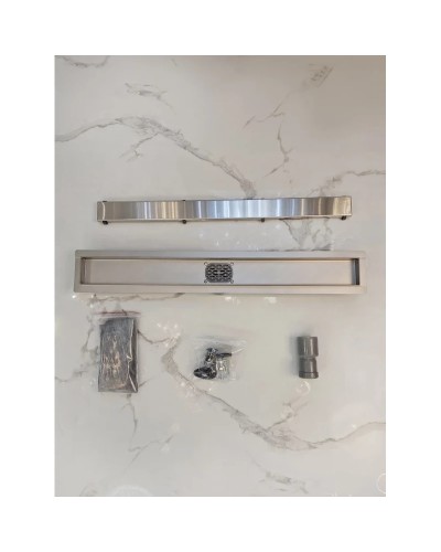 Душевой трап (лоток) AltroBagno Beni aggiuntivi AltroBagnoFD071210Cr 70 см, с решеткой, 2 в 1 под плитку, нержавеющая сталь