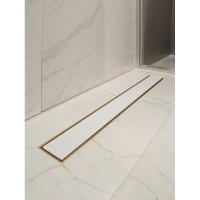 Душевой трап (лоток) AltroBagno Beni aggiuntivi AltroBagnoFD071209OrSp 60 см, с решеткой, 2 в 1 под плитку, золотой матовый