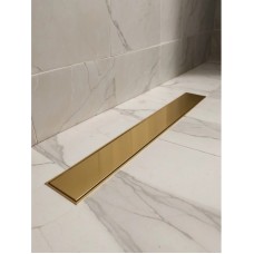 Душевой трап (лоток) AltroBagno Beni aggiuntivi AltroBagnoFD071209OrSp 60 см, с решеткой, 2 в 1 под плитку, золотой матовый