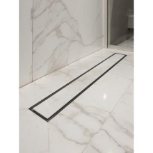 Душевой трап (лоток) AltroBagno Beni aggiuntivi AltroBagnoFD071208NeOp 60 см, с решеткой, 2 в 1 под плитку, черный матовый