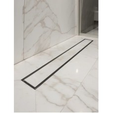 Душевой трап (лоток) AltroBagno Beni aggiuntivi AltroBagnoFD071208NeOp 60 см, с решеткой, 2 в 1 под плитку, черный матовый