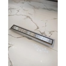 Душевой трап (лоток) AltroBagno Beni aggiuntivi AltroBagnoFD071207Cr 60 см, с решеткой, 2 в 1 под плитку, нержавеющая сталь