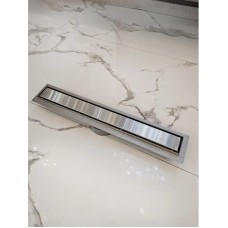 Душевой трап (лоток) AltroBagno Beni aggiuntivi AltroBagnoFD071207Cr 60 см, с решеткой, 2 в 1 под плитку, нержавеющая сталь