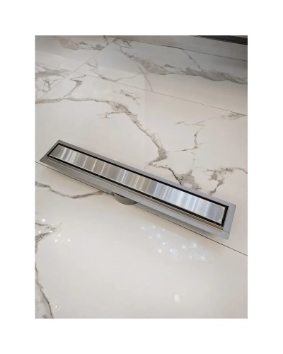 Душевой трап (лоток) AltroBagno Beni aggiuntivi AltroBagnoFD071207Cr 60 см, с решеткой, 2 в 1 под плитку, нержавеющая сталь