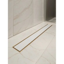 Душевой трап (лоток) AltroBagno Beni aggiuntivi AltroBagnoFD071206OrSp 50 см, с решеткой, 2 в 1 под плитку, золотой матовый