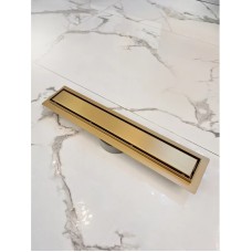 Душевой трап (лоток) AltroBagno Beni aggiuntivi AltroBagnoFD071206OrSp 50 см, с решеткой, 2 в 1 под плитку, золотой матовый