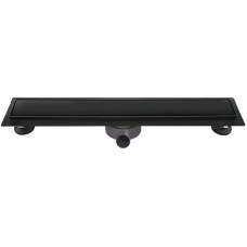 Душевой трап (лоток) AltroBagno Beni aggiuntivi AltroBagnoFD071205NeOp 50 см, с решеткой, 2 в 1 под плитку, черный матовый