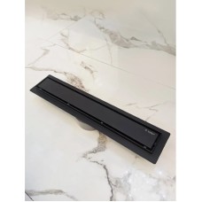 Душевой трап (лоток) AltroBagno Beni aggiuntivi AltroBagnoFD071205NeOp 50 см, с решеткой, 2 в 1 под плитку, черный матовый