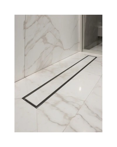 Душевой трап (лоток) AltroBagno Beni aggiuntivi AltroBagnoFD071205NeOp 50 см, с решеткой, 2 в 1 под плитку, черный матовый