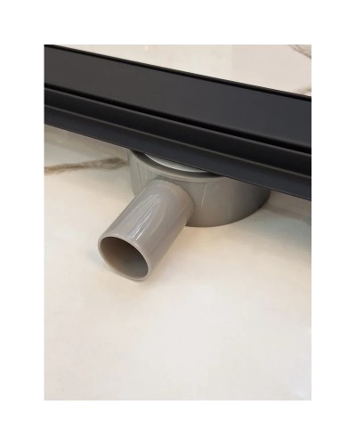 Душевой трап (лоток) AltroBagno Beni aggiuntivi AltroBagnoFD071205NeOp 50 см, с решеткой, 2 в 1 под плитку, черный матовый