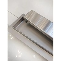 Душевой трап (лоток) AltroBagno Beni aggiuntivi AltroBagnoFD071204Cr 50 см, с решеткой, 2 в 1 под плитку, нержавеющая сталь