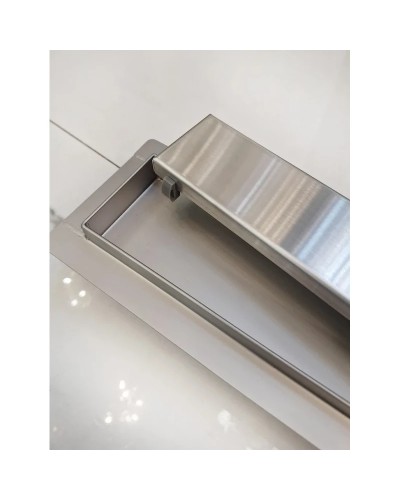 Душевой трап (лоток) AltroBagno Beni aggiuntivi AltroBagnoFD071204Cr 50 см, с решеткой, 2 в 1 под плитку, нержавеющая сталь