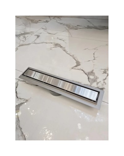 Душевой трап (лоток) AltroBagno Beni aggiuntivi AltroBagnoFD071204Cr 50 см, с решеткой, 2 в 1 под плитку, нержавеющая сталь