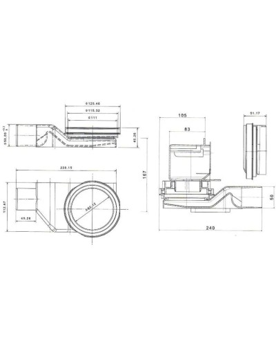 Душевой канал 1150 мм Pestan Confluo Premium Slim Line 13100038