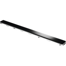 Стеклянная панель 843 мм Tece TECEdrainline glass черный 600992