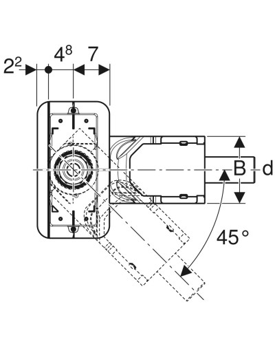 Душевой канал 300-900 мм нержавеющая сталь Geberit Cleanline 20 152.450.KS.1