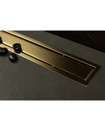 Душевой канал 450 мм 2 в 1 с основой под плитку Pestan Confluo Premium Gold Line 13100051