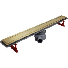 Душевой канал 450 мм 2 в 1 с основой под плитку Pestan Confluo Premium Gold Line 13100051